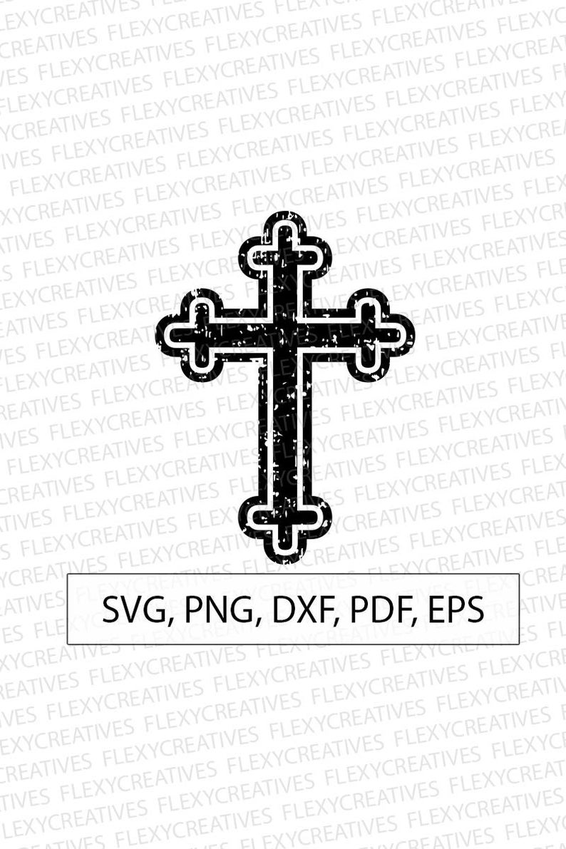 794x1191 Grunge Cross Print Vector Clipart Grunge Etsy