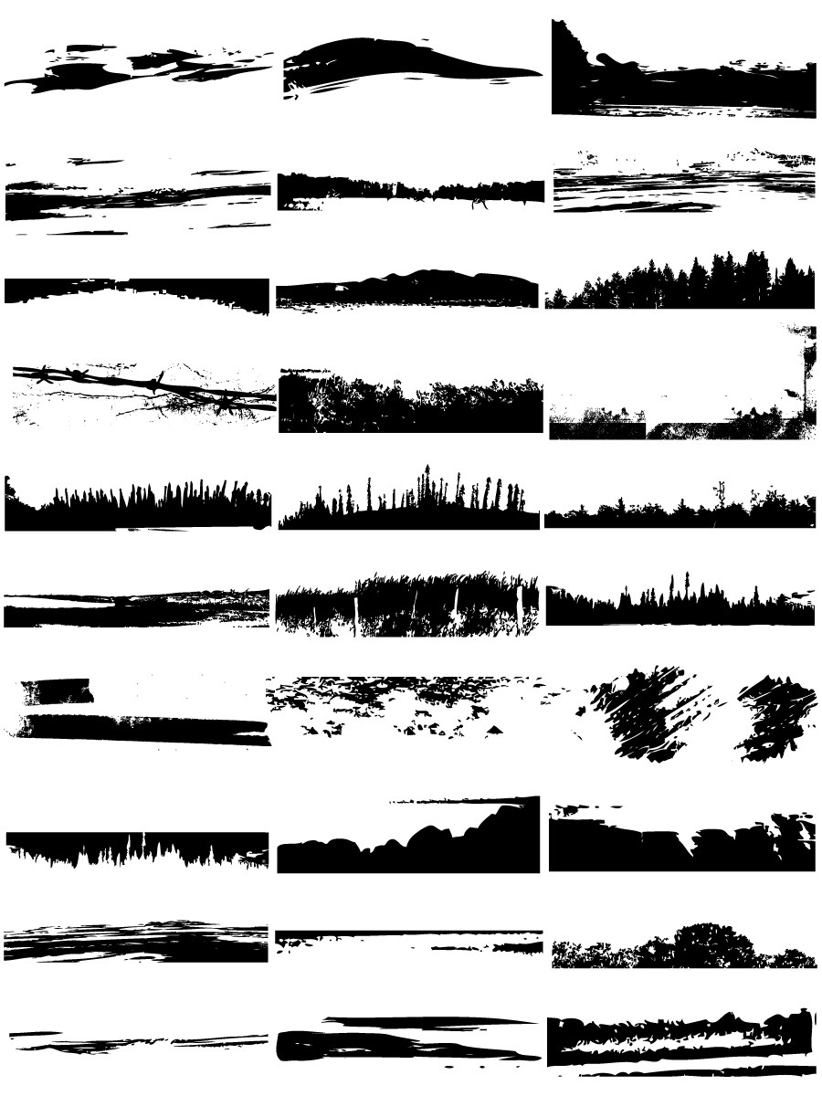Grunge Edges Vector And Photoshop Brush Pack 900x1200 Grunge Edges Vector And Photoshop Brush Pack