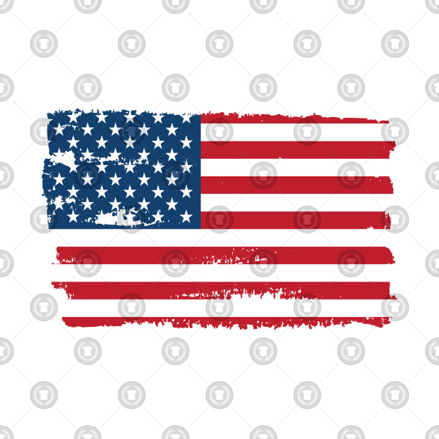 630x630 Grunge American Flag Vector