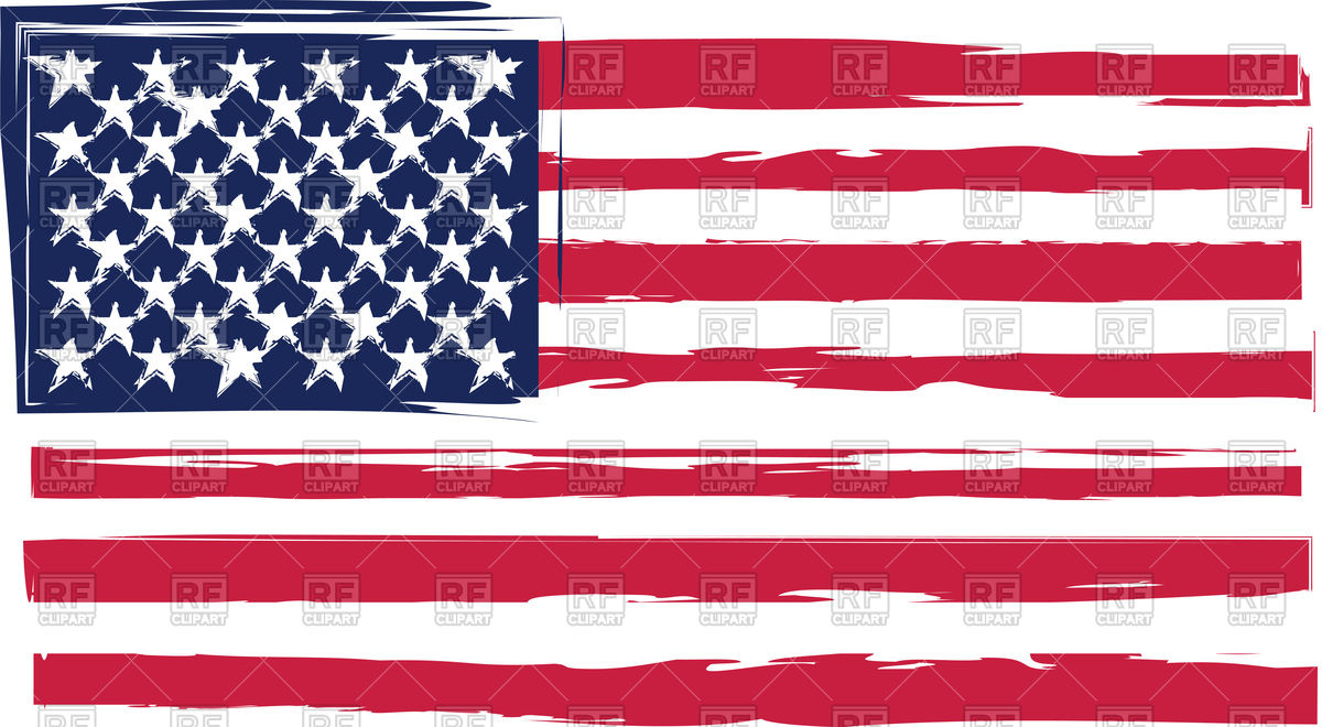 1200x660 Grunge United States Flag Vector Image Of Flags Ribbons