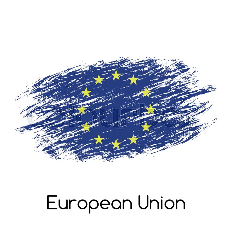 800x800 Simple Vector European Union Flag Stock Vector Colourbox