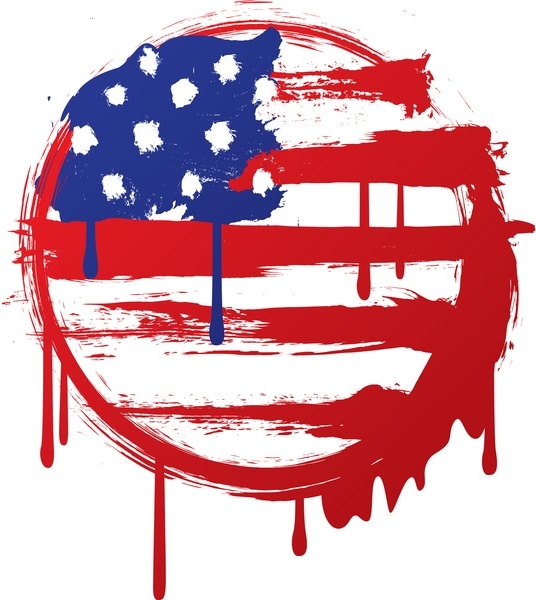 536x600 American Grunge Flag Vector Free Vector In Encapsulated Postscript