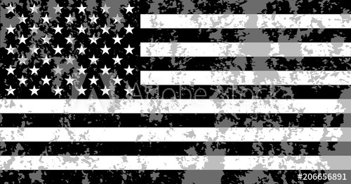 500x263 Black White And Gray American Flag Grunge Usa Flag Vector
