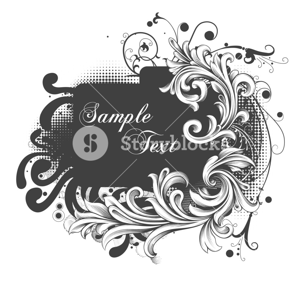 Grunge Floral Vector Illustration Royalty Free Stock Image 1000x960 Grunge Floral Vector Illustration Royalty Free Stock Image