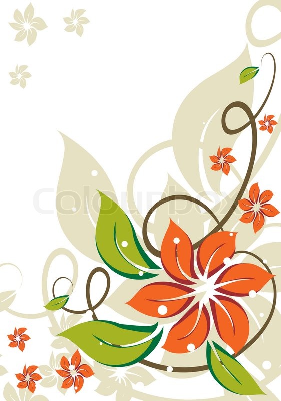 Grunge Floral Background With Abstract Stock Vector Colourbox 561x800 Grunge Floral Background With Abstract Stock Vector Colourbox