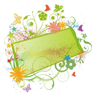 Grunge Floral Vector Free Vector Download 358x368 Grunge Floral Vector Free Vector Download