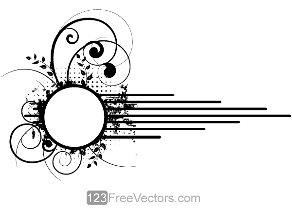 Vector Grunge Floral Circle Frame Design Free Vectors Ui Download 600x430 Vector Grunge Floral Circle Frame Design Free Vectors Ui Download