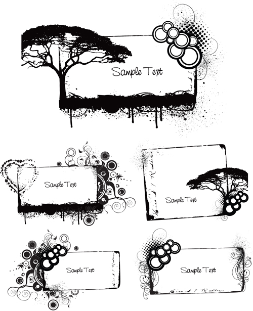 Elements Of Grunge Floral Vector Set Free Download 500x615 Elements Of Grunge Floral Vector Set Free Download