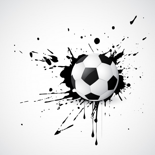 626x626 Football Placed On Grunge Design Vector Free Download