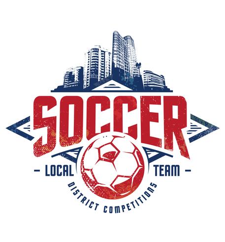 457x490 Grunge Soccer Emblem