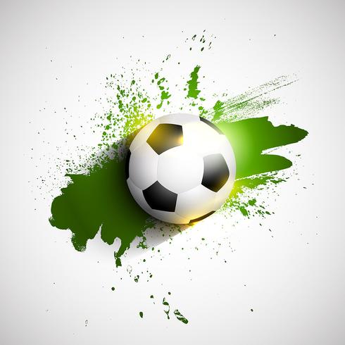 490x490 Grunge Football Soccer Ball Background
