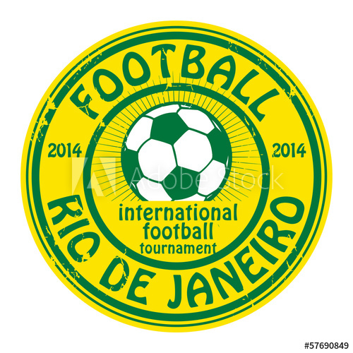 500x500 Grunge Stamp With Word Football, Vector Illustration