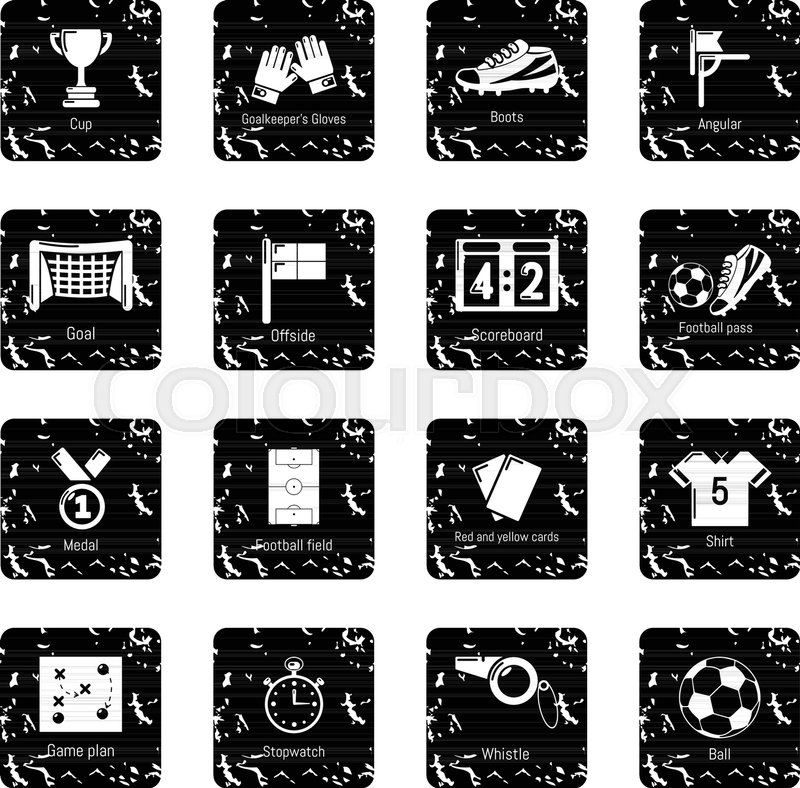 800x788 Soccer Football Icons Set Vector Stock Vector Colourbox