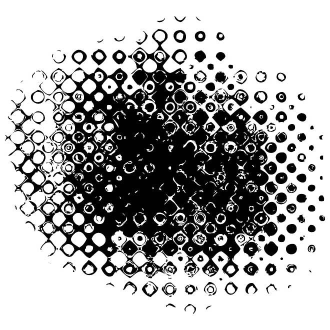660x660 Halftone Grunge Vector Image