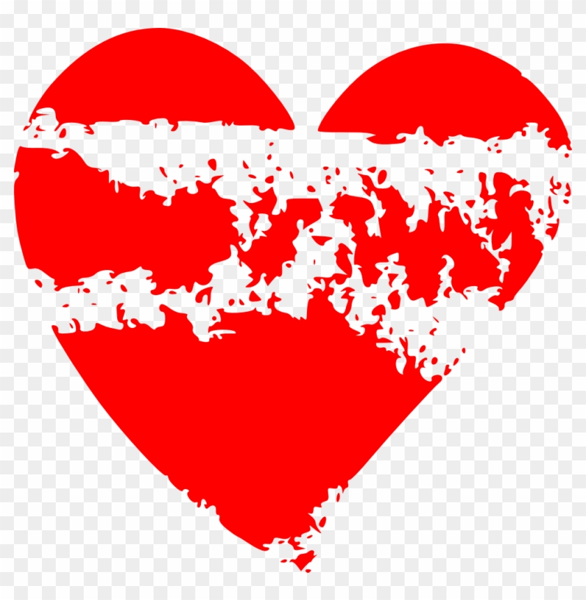 Grunge Heart Vector
