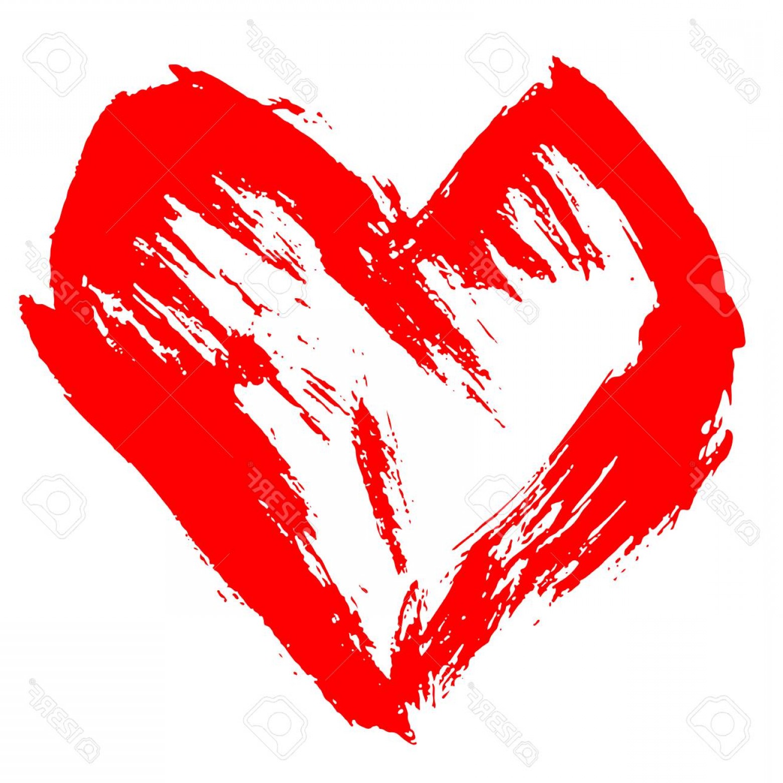 1560x1560 Photostock Vector Grunge Heart Valentine Day Print Vector
