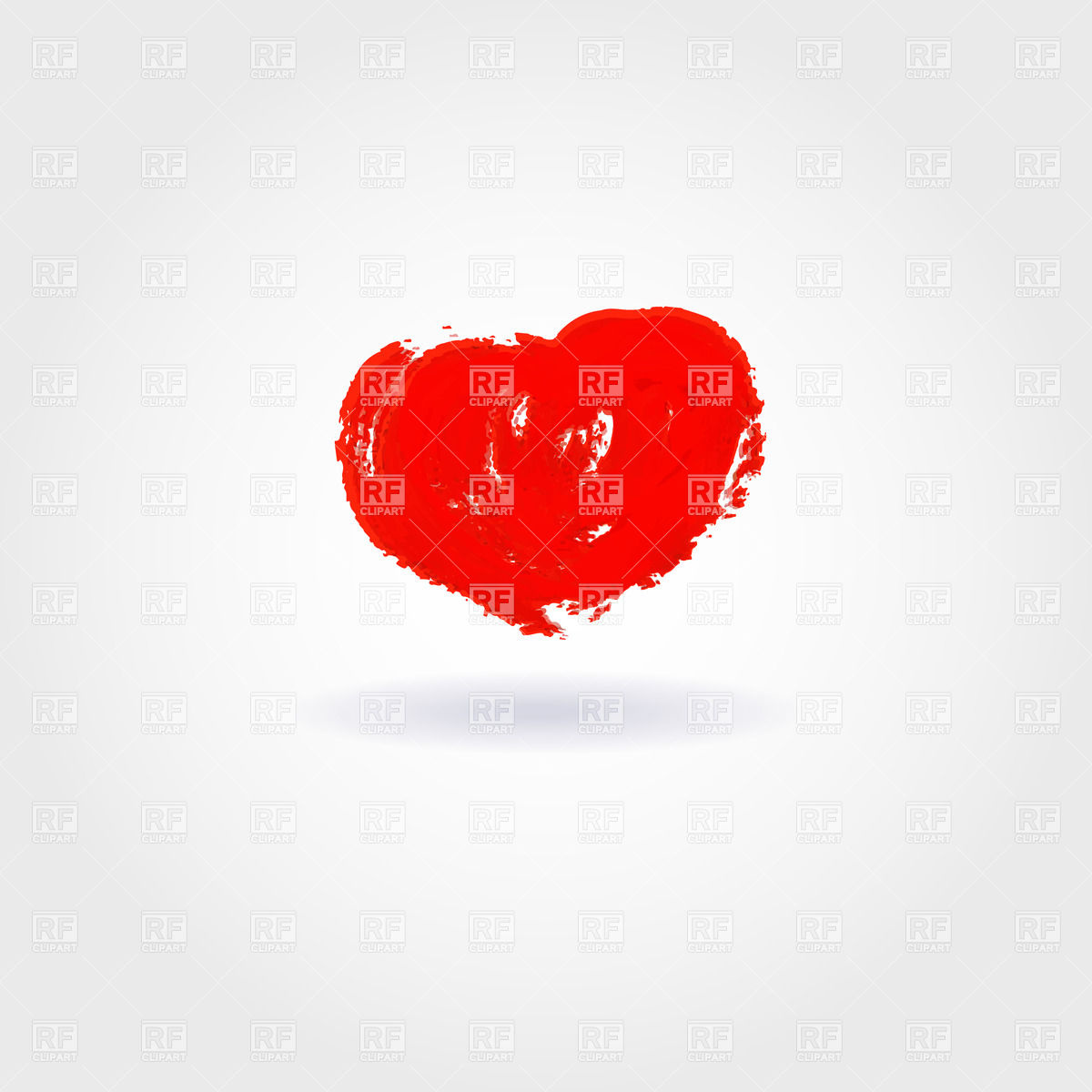 1200x1200 Red Watercolor Grunge Heart Vector Image Of Design Elements
