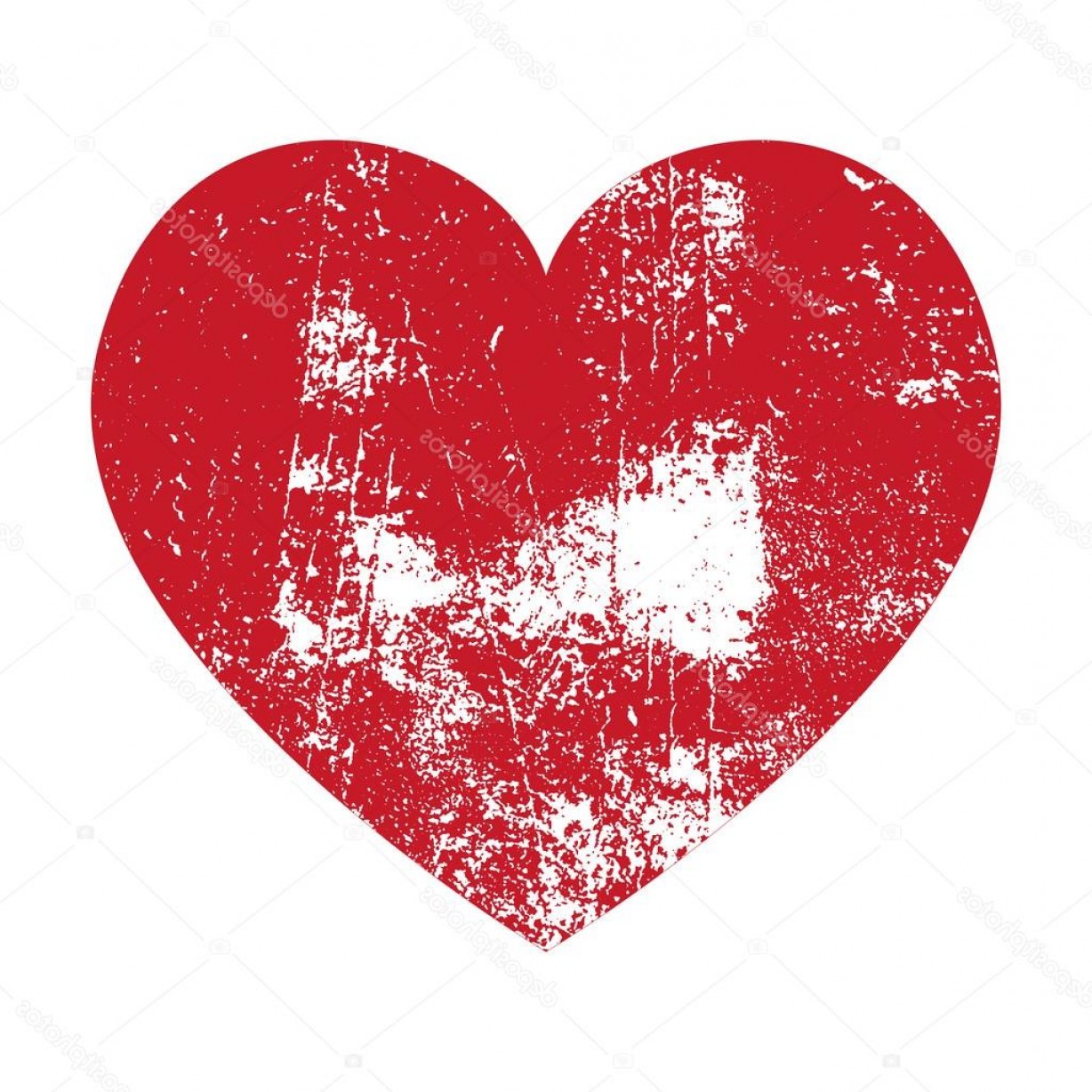 1228x1228 Stock Illustration Grunge Heart Red Heart Heart Handandbeak