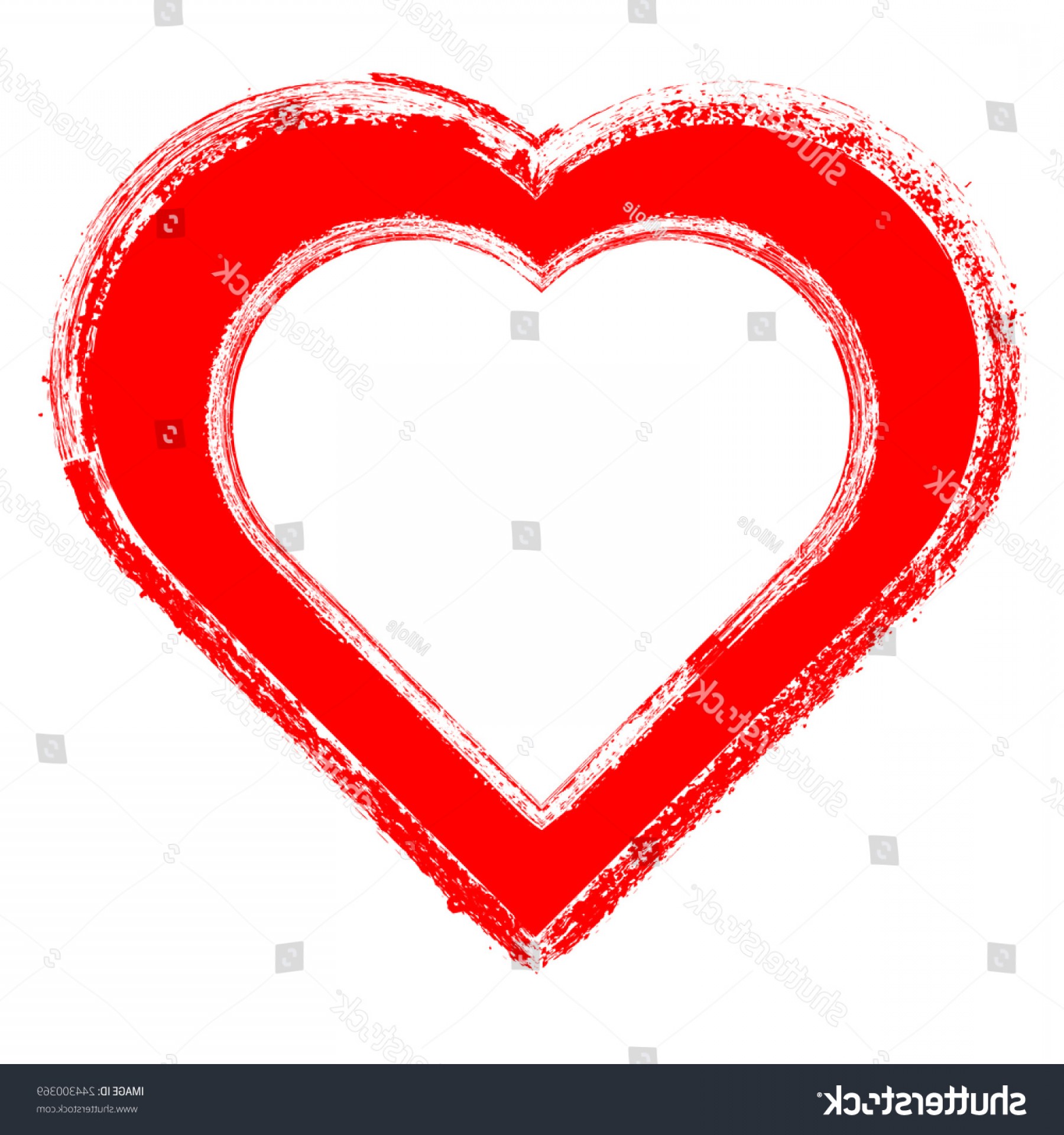 1800x1920 Grunge Heart Valentine Vector Illustration Handandbeak