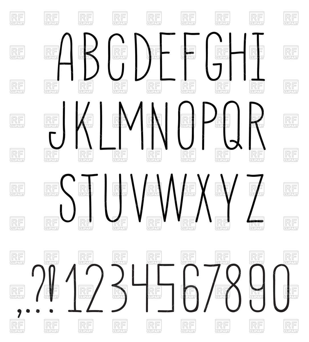 Latin Alphabet Grunge Line Decorative Font Vector Image Of Fonts 1084x1200 Latin Alphabet Grunge Line Decorative Font Vector Image Of Fonts