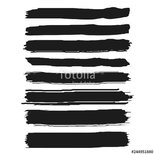 Set Of Black Paint, Ink Brush Strokes, Brushes, Lines Grunge 500x500 Set Of Black Paint, Ink Brush Strokes, Brushes, Lines Grunge
