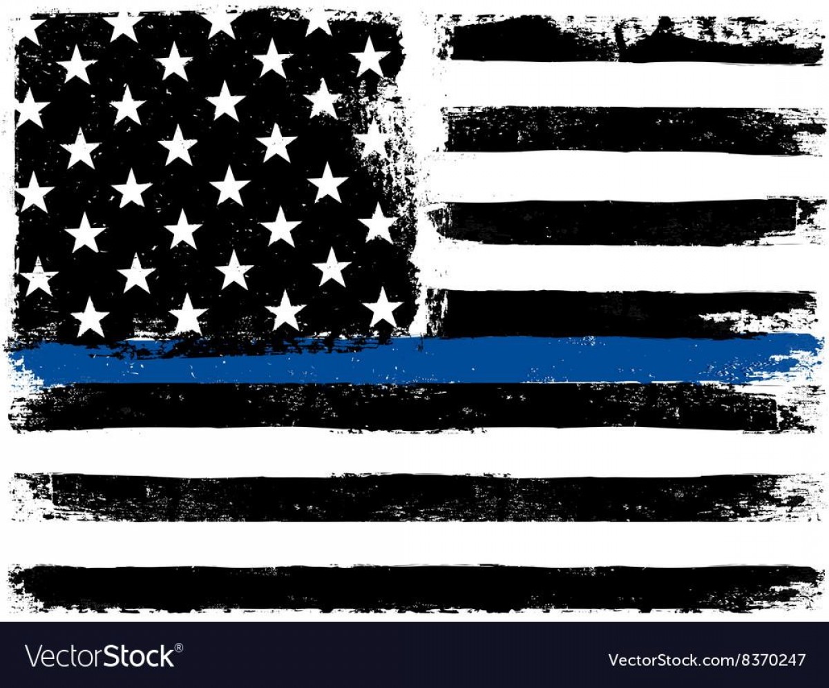 Best Free American Flag With Thin Blue Line Grunge Aged Vector 1200x996 Best Free American Flag With Thin Blue Line Grunge Aged Vector