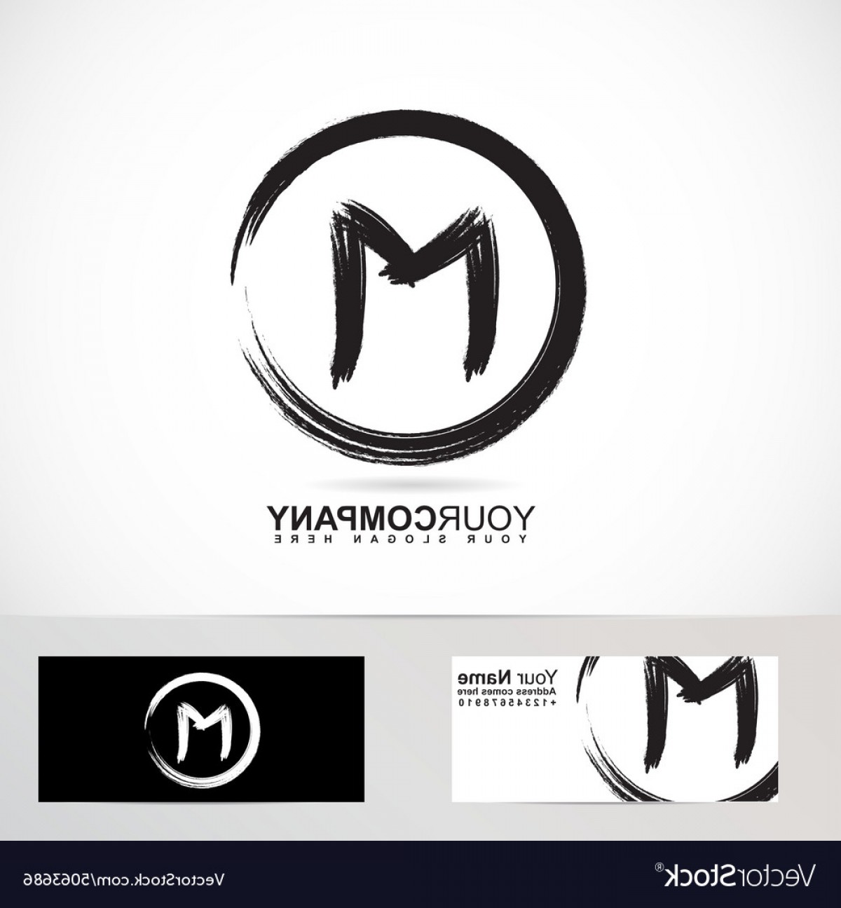 1200x1296 Grunge Circle Vector Logo Lamaison