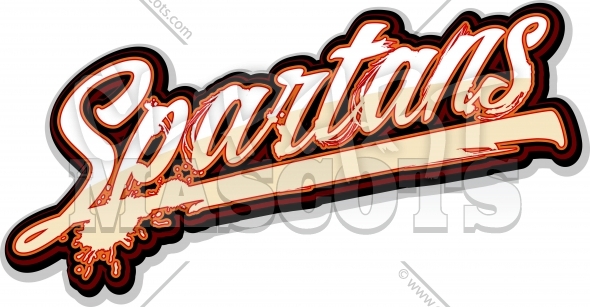 590x307 Spartans Grunge Logo Graphic Vector Artwork