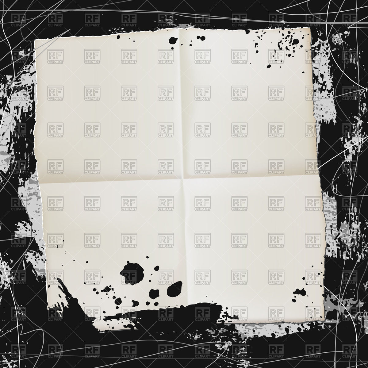 Grunge Black Background With Blank Sheet Paper Vector Image 1200x1200 Grunge Black Background With Blank Sheet Paper Vector Image