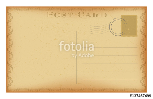 Vector Retro Postcard With Vintage Frame Grunge Paper Post Card 500x322 Vector Retro Postcard With Vintage Frame Grunge Paper Post Card