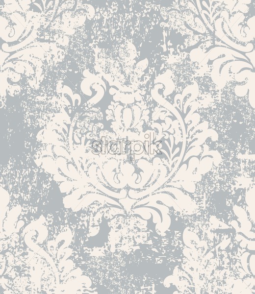 520x600 Baroque Grunge Texture Pattern Vector Floral Ornament Decoration