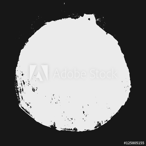500x500 Gray Grunge Circle Design Template Shape Vector Illustration