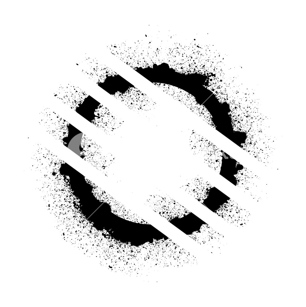 995x1000 Circular Grunge Shape Vector Royalty Free Stock Image