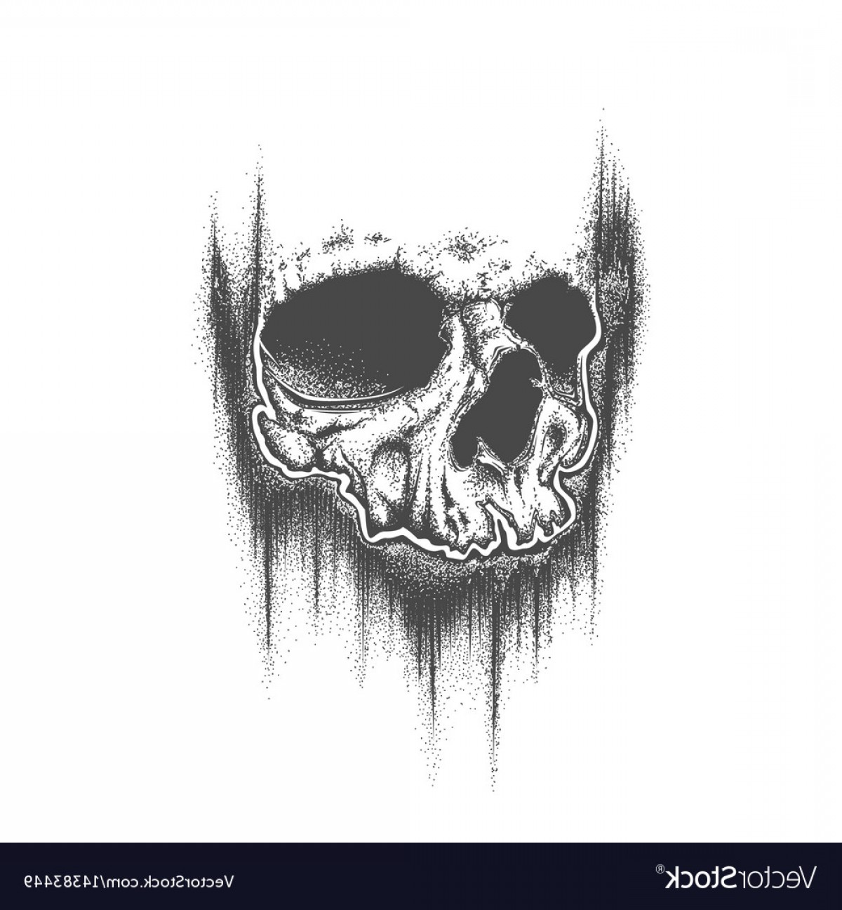 1200x1296 Grunge Skull Vector Catchsplace