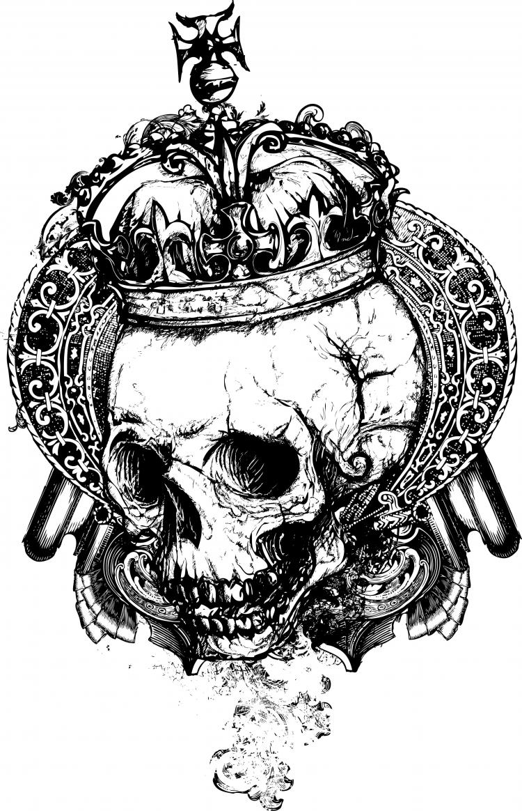 Grunge Skull Vector at Vectorified.com | Collection of Grunge Skull ...