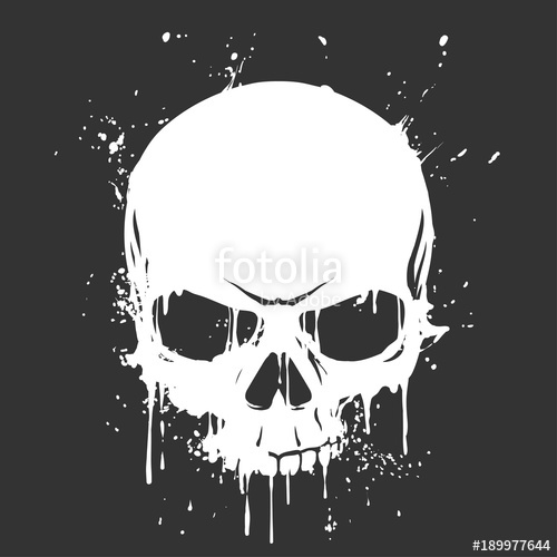500x500 Grunge Skull Paint Stock Image And Royalty Free Vector