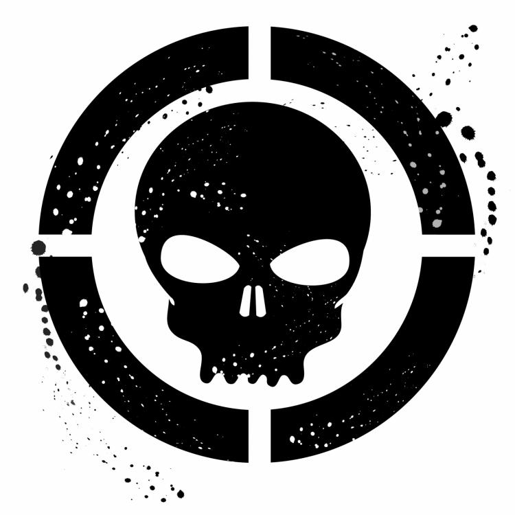750x750 Grunge Skull Symbol