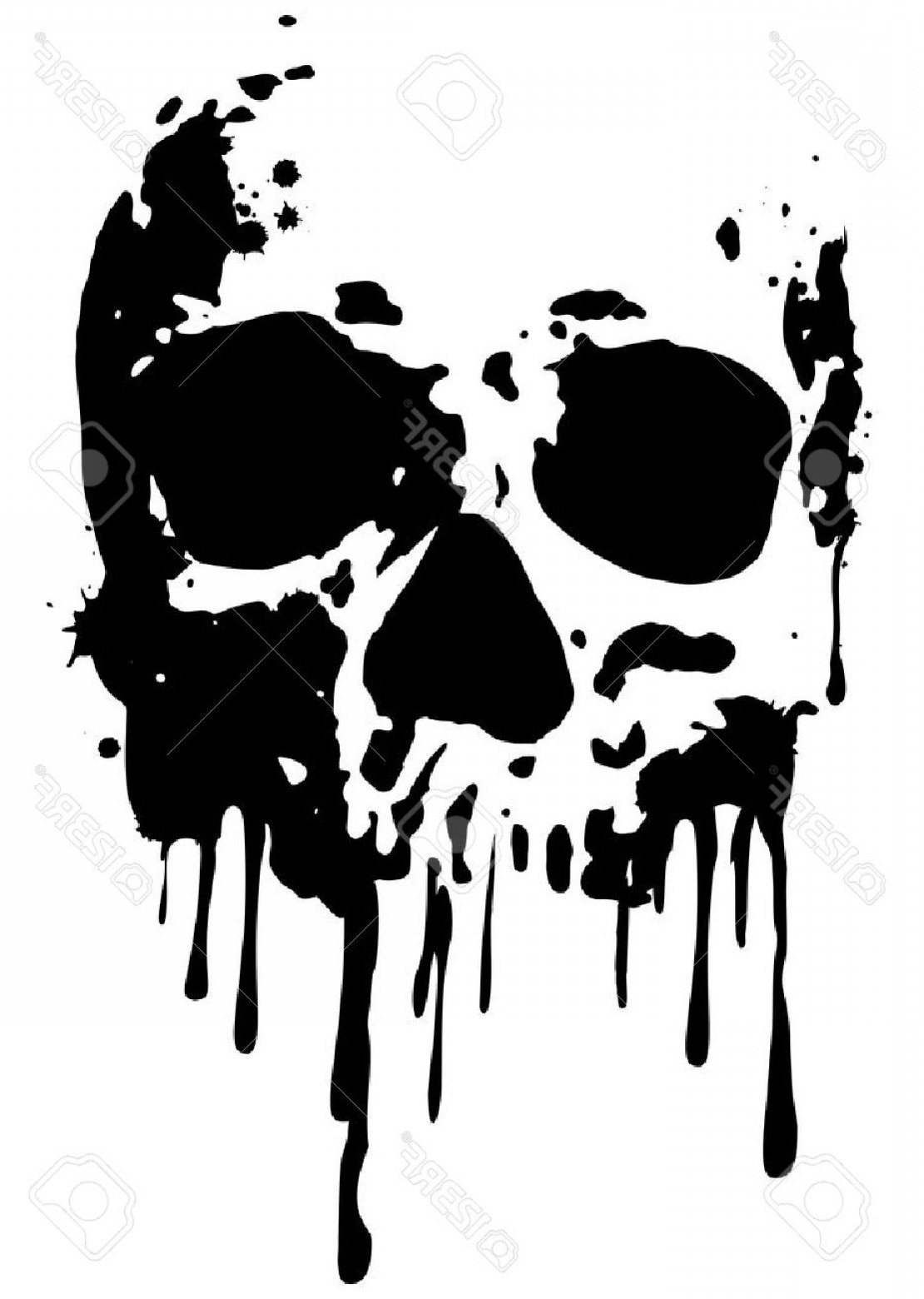 1110x1560 Photostock Vector Abstract Vector Illustration Grunge Skull