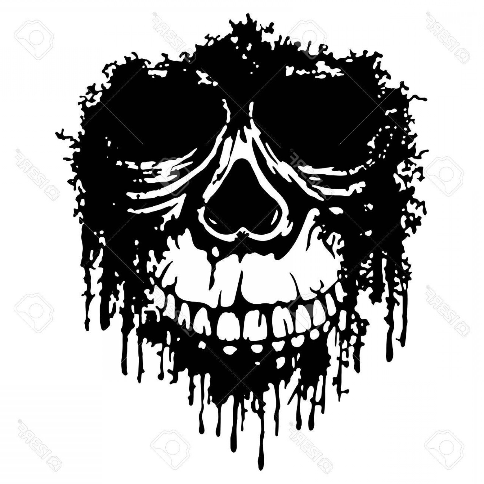 1560x1560 Photostock Vector Vector Illustration Grunge Skull For Tattoo Or T