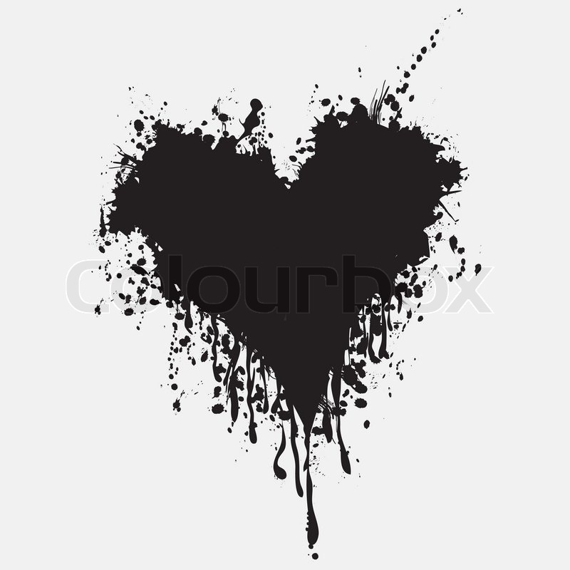 Graphic Grunge Heart, Ink Splatter Stock Vector Colourbox 800x800 Graphic Grunge Heart, Ink Splatter Stock Vector Colourbox