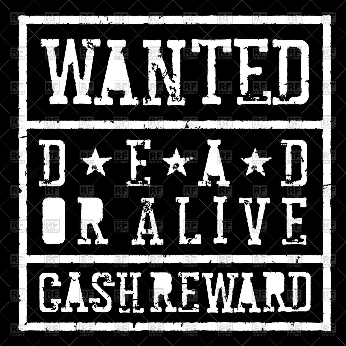 1200x1200 Wanted Dead Or Alive Lettering