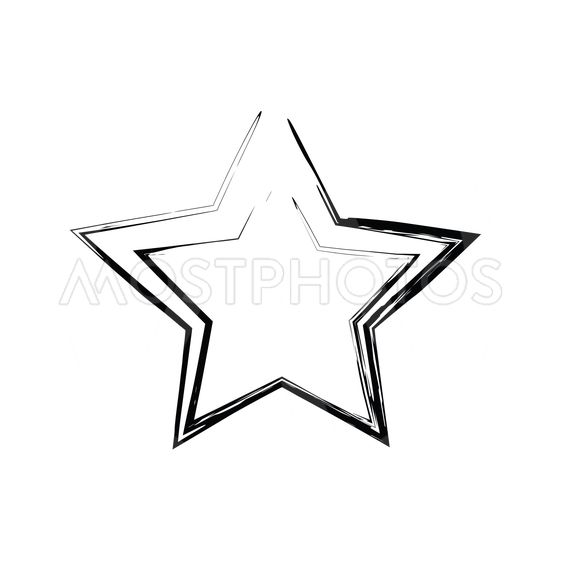 563x563 Grunge Star Vector