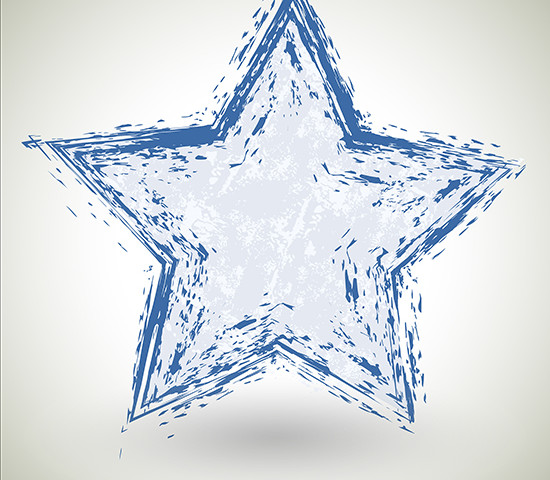 550x480 Download Free Abstract Grunge Star Vector Illustration