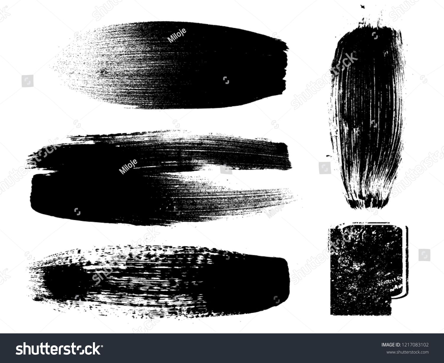 1500x1225 Grunge Paint Stripe Vector Brush Stroke Distressed Banner