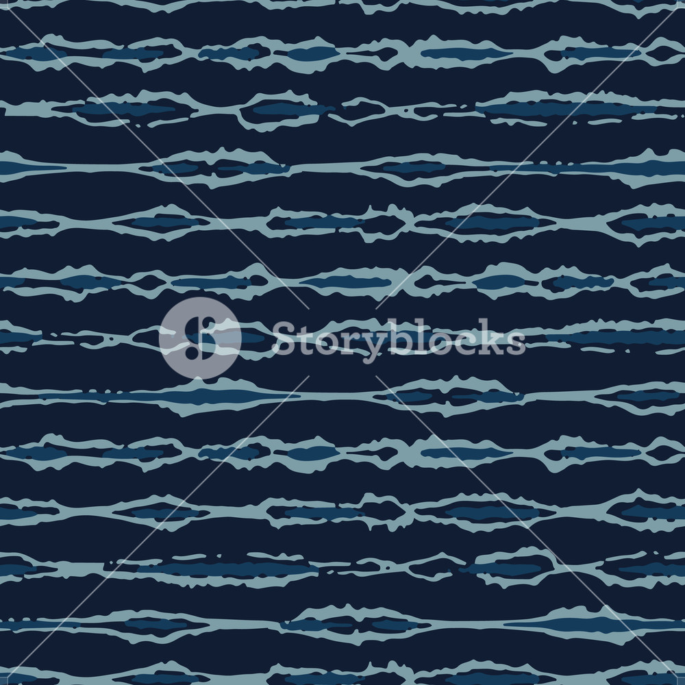 1000x1000 Grunge Stripes Hand Drawn Seamless Vector Pattern Indigo Organic