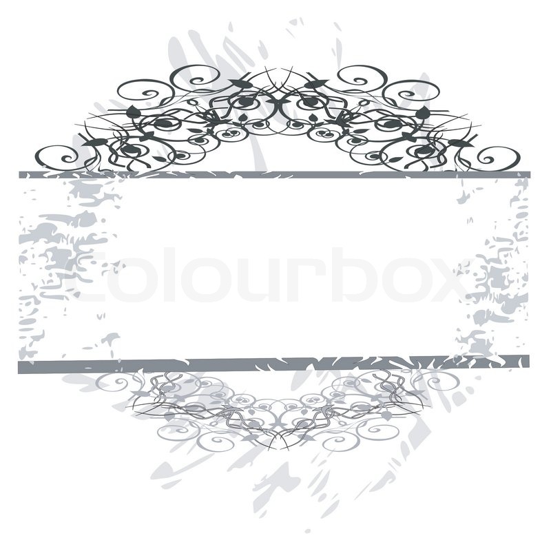 Grunge Swirl Floral Border For Your Stock Vector Colourbox 800x800 Grunge Swirl Floral Border For Your Stock Vector Colourbox