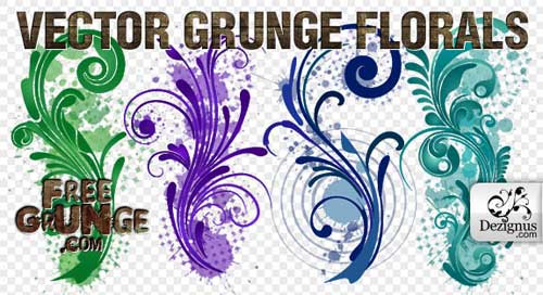 Swirl Clip Art Free Vector Flowers, Leaves, Foliage 500x272 Swirl Clip Art Free Vector Flowers, Leaves, Foliage