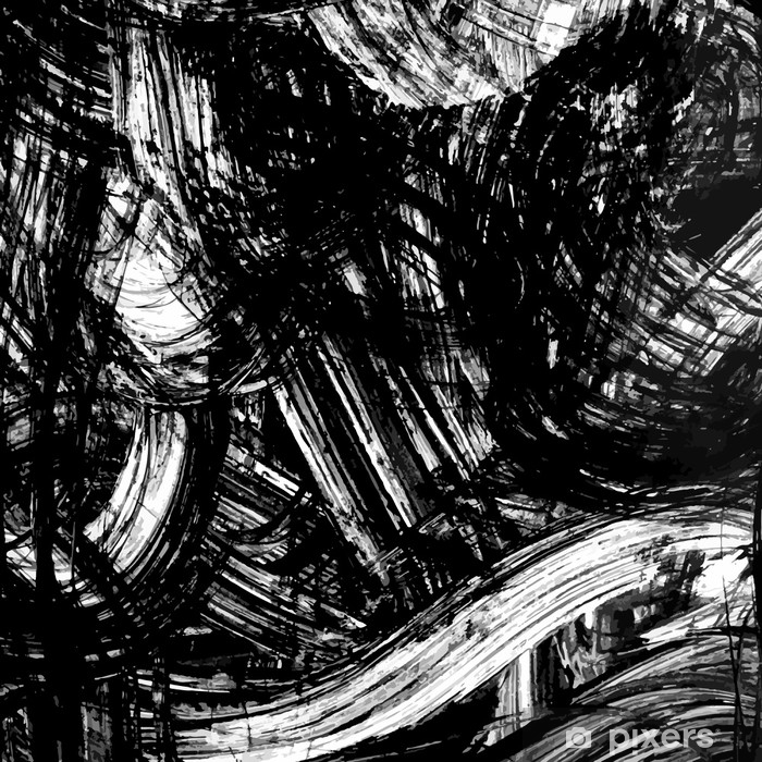 700x700 Abstract Ink Grunge Texture Vector Poster We Live