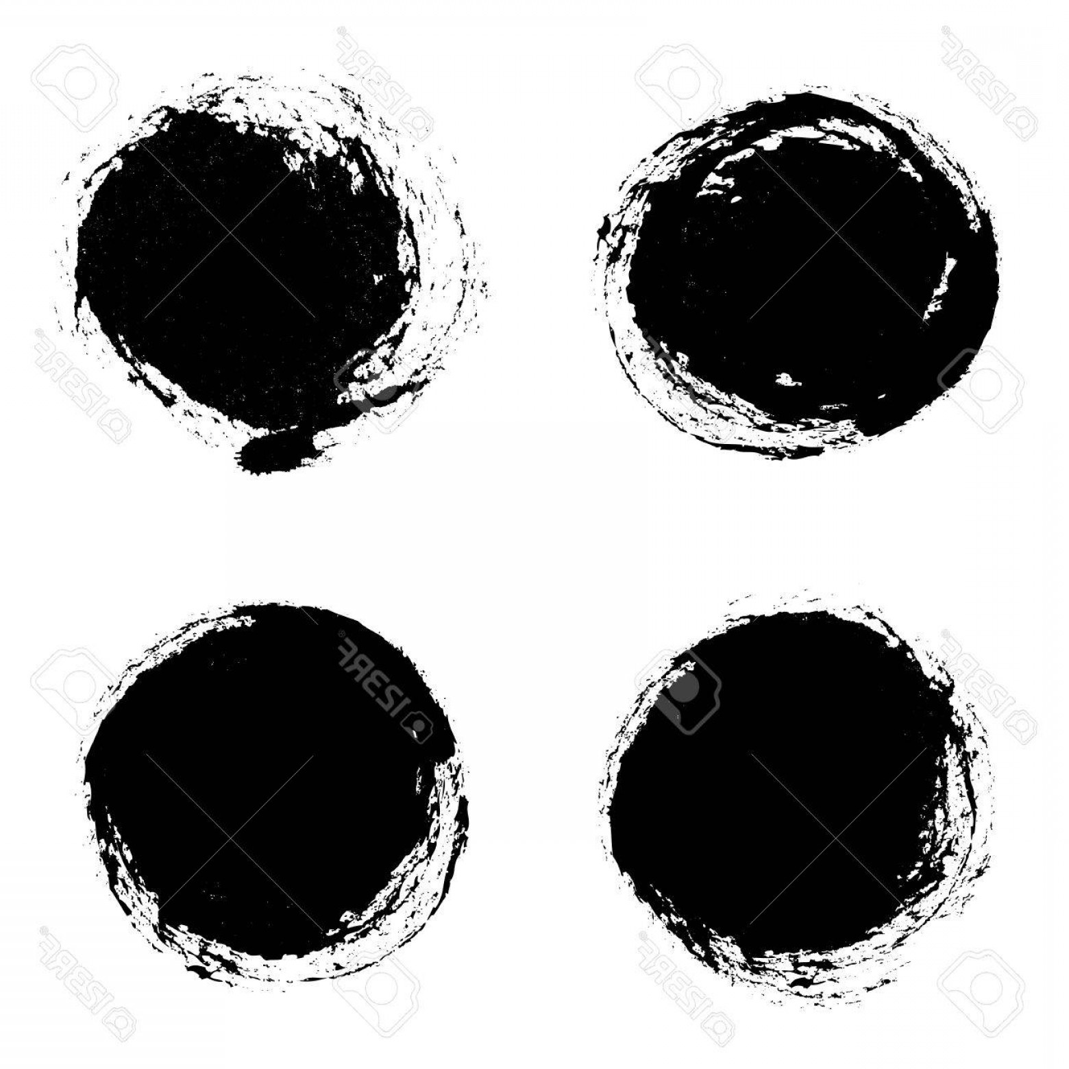 Photostock Vector Set Of Vector Round Grunge Frames Hand Drawn 1560x1560 Photostock Vector Set Of Vector Round Grunge Frames Hand Drawn