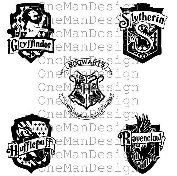 570x569 Harry Potter Emblem Set Of Hogwarts Houses